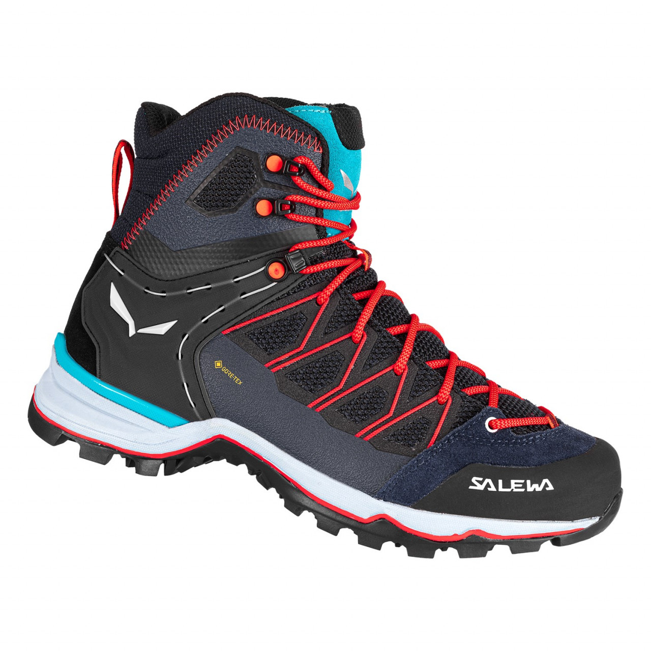 Tênis de caminhada Salewa Mountain Trainer Lite Mid GORE-TEX® Mulher Azuis/Azul Marinho/Azuis 971GAN